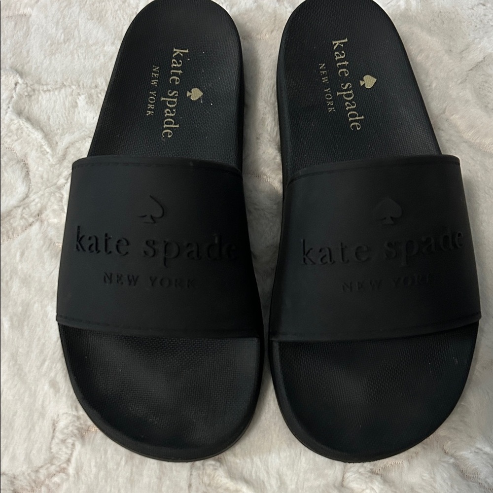 Kate Spade Black Slide Sandals